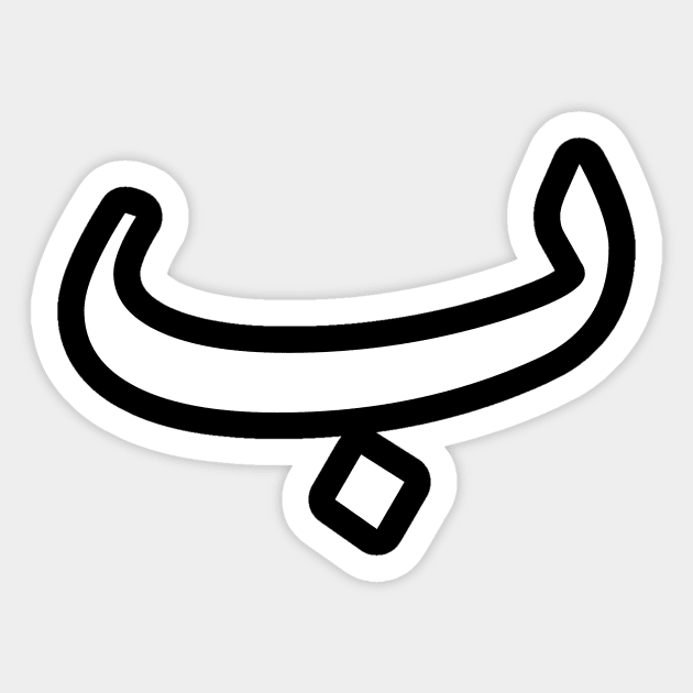 Arabic Font - Baa Sticker by Hason3Clothing